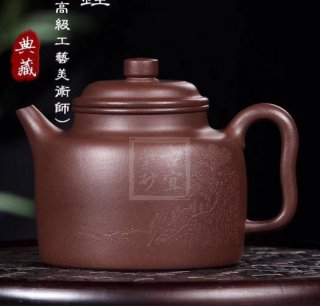 《高德鐘》宜興紫泥高級工藝美術(shù)師手工紫砂壺茶具德鐘