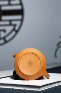 《禪悟》宜興紫砂壺工藝美術(shù)師手工黃金段竹茶壺茶具