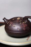 《茗香石瓢》宜興紫泥料紫砂壺工藝美術(shù)師手工收藏茶壺茶具