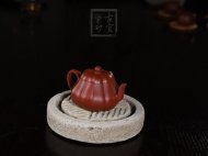 《小菱花》宜興紫砂壺茶具泡茶壺工藝美術(shù)師手工朱泥菱花