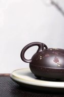 《茗香石瓢》宜興紫泥料紫砂壺工藝美術(shù)師手工收藏茶壺茶具