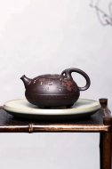 《茗香石瓢》宜興紫泥料紫砂壺工藝美術(shù)師手工收藏茶壺茶具