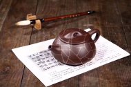 《金絲石瓢》宜興紫砂茶壺工藝美術(shù)師保真純手工紫泥石瓢