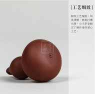 《手工七彩葫蘆茶寵擺件》宜興紫砂壺手工紫砂泡茶壺禮品