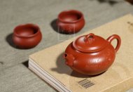 《圓韻壺》宜興創(chuàng)新壺紫砂工藝美術(shù)師手工大紅袍泡茶壺套壺