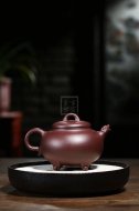 《八面威風(fēng)》宜興紫砂壺工藝美術(shù)師手工紫泥創(chuàng)新壺