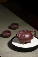 《財(cái)源滾滾》宜興紫砂壺全手工泡茶壺工藝美術(shù)師大師底槽青