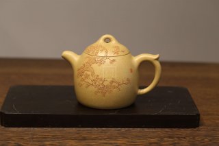 《松樹秦權(quán)》宜興紫砂壺本山段助理工藝美術(shù)師手工壺茶具秦權(quán)