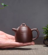 《秦權(quán)》宜興實(shí)力派名家手工秦權(quán)紫砂壺茶壺茶具紫泥