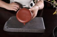 《納瓢》宜興純工藝美術(shù)師全手工紫砂壺納瓢茶具