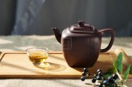 《松風煮茗》宜興紫砂壺茶壺高級工藝美術師手工紫泥