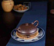 《神燈壺》創(chuàng)新壺茶具茶壺宜興手工紫砂壺底槽青