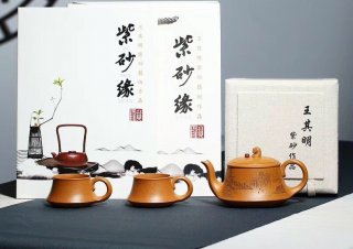 《禪悟》宜興紫砂壺工藝美術(shù)師手工黃金段竹茶壺茶具