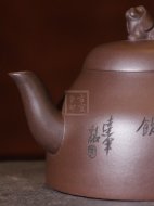 《清飲》宜興紫砂壺助理工藝美術(shù)師手工紫泥創(chuàng)新泡茶壺茶具