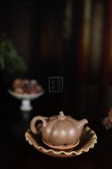 《南瓜壺》宜興高級工藝美術(shù)師工紫砂壺段泥南瓜茶壺茶具