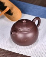 《匏尊》宜興100目細紫泥紫砂壺全純手工茗家匏尊紫砂茶壺