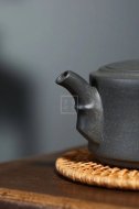 《竹段》宜興豆青泥紫砂壺純手工茶壺茶具