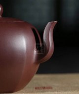 《六方美人肩》宜興紫砂壺工藝美術(shù)師手工茶壺茶具100目紫泥美人肩