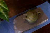 《魚樂》宜興工藝美術(shù)師手工紫砂壺茶壺具民國綠