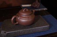 《大圓竹》宜興紫砂壺工藝美術師手工茶壺茶具紫泥