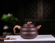 《福祿》宜興紫砂壺葫蘆紫砂泡茶壺紫泥手工工藝美術師紫砂茶具