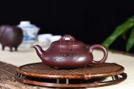 《漢棠石瓢》紫砂壺宜興工藝美術(shù)師手工泡茶壺石瓢茶具紫泥茶壺