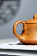 《禪悟》宜興紫砂壺工藝美術(shù)師手工黃金段竹茶壺茶具