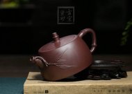 《漢鐸壺》宜興正品紫砂壺名家作品全手工紫泥精品漢鐸