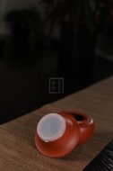 《紫砂茶濾》全手工花器大紅袍紫砂壺