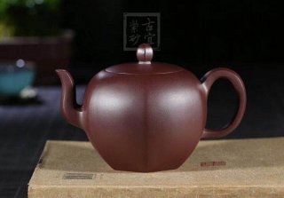 《六方美人肩》宜興紫砂壺工藝美術(shù)師手工茶壺茶具100目紫泥美人肩