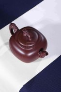 《清心雅逸》宜興紫砂壺工藝美術(shù)師純手工創(chuàng)新壺泡茶壺底槽青茶具