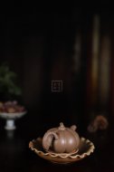 《南瓜壺》宜興高級工藝美術(shù)師工紫砂壺段泥南瓜茶壺茶具