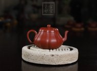 《小菱花》宜興紫砂壺茶具泡茶壺工藝美術(shù)師手工朱泥菱花