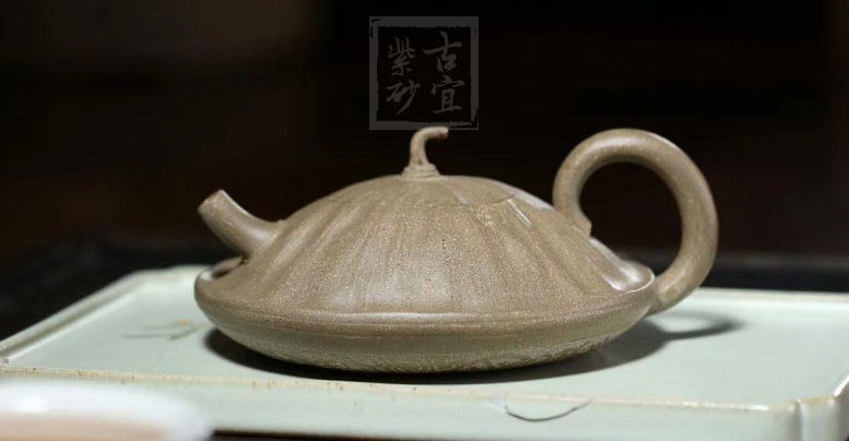 《小蓮蓬》宜興青灰泥工藝美術(shù)師全手工收藏把玩創(chuàng)新壺茶具