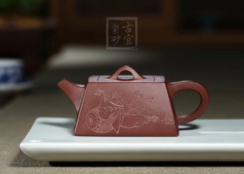 《品茗論道》宜興紫砂壺純手工名全泡茶具茶底槽青創(chuàng)新壺